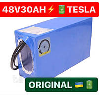 Аккумулятор 48V 30Ah для электровелосипеда литиевый TESLA! В текстолите: код: 85377