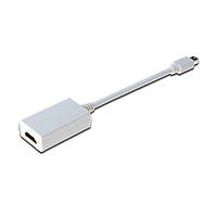 Переходник для подключения ноутбука к ТВ Mini DisplayPort HDMI AM/AF Digitus 15см белый (AK-340404-001-W)