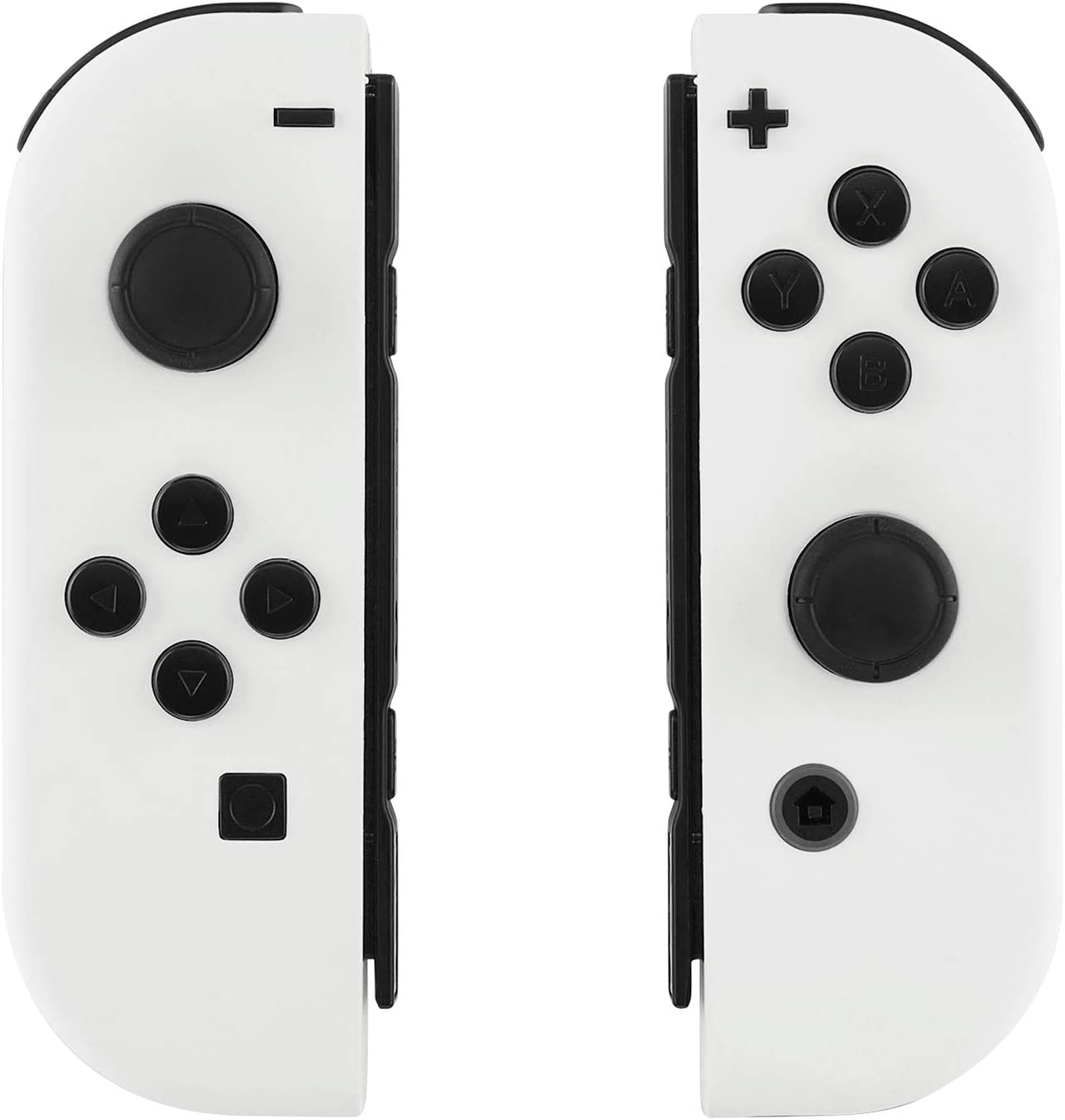 EXtremeRate Soft Touch Grip Білий корпус портативного контролера Joycon з повним набором кнопок