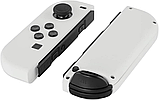 EXtremeRate Soft Touch Grip Білий корпус портативного контролера Joycon з повним набором кнопок, фото 4