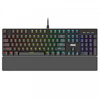 Клавиатура игровая механическая AOC GK500DR2R Gaming RGB USB Outemu Red Switch