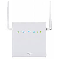 Маршрутизатор роутер ERGO R0516 безпровідний 4G LTE Wi-Fi з акумулятором R0516 W/BATTERY White