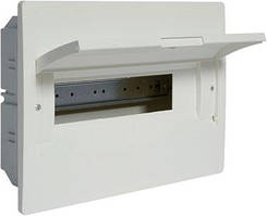 Бокс (щиток) под автоматы Hager Cosmos 12 модульный, внутренний VR112PD с белой дверцой