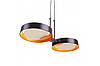 Підвісний світлодіодний світильник 10W Brille з двома плафонами чорного і помаранчевого кольорів 4000-4700К IP20, фото 3