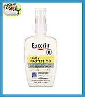 Солнцезащитный крем ,Eucerin, Увлажняющий лосьон для лица, ежедневная защита, защита от солнца SPF 30