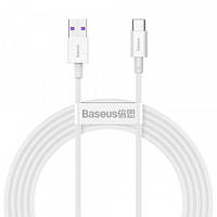 Кабель USB 2.0 AM-Type-C M Baseus CATYS-A02 2м 20V/3A 66W Superior Series Белый