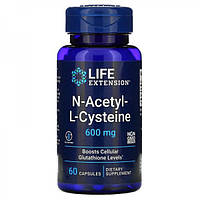 NAC, Life Extension, N-ацетил-L-цистеин, 600 мг, 60 капсул