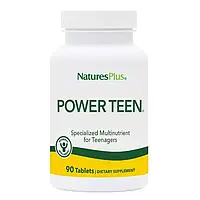 Витамины для подростков, Natures Plus, Source of Life, Power Teen, питательная добавка для подростков, 90