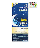Mommy's Bliss, Kids, рідкий засіб для сну, мелатонін, для дітей від 3 років, зі смаком винограду, 120 мл