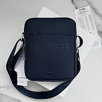 Чоловіча брендова сумка через плече Lacoste (2026) синя