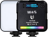360° Повноколірні RGB портативна підсвітка для фотовідеосвітло відеоколір CRI95+ 2500-9000K Двоколірний