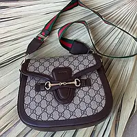 Женская сумочка, клатч отличное качество GUCCI Lady Web Brown 26 х 20 х 7 см