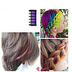 Набір гребінців із кольоровими крейдою 10 шт. Hair Chalk, фото 9