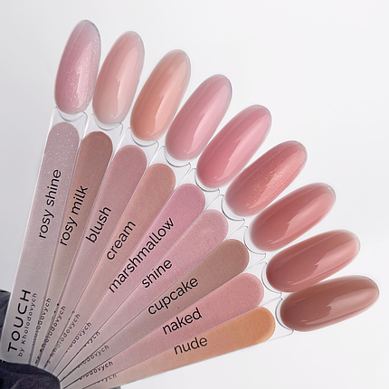 Кольорова база TOUCH Cover Base Naked, 13 мл натуральний беж, фото 3