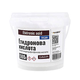 Оксиетилидендифосфонова кислота ТМ Клебріг 500 г Етидронова кислота ОЕДФ техн.