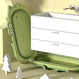 Ванна складна дитяча для купання EL Camino CROCO (довжина 80см) ME 1141 Green Зелена, фото 3