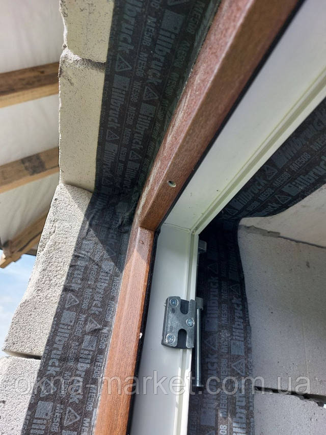 Євромонтаж ламінованих вікон Rehau фото роботи Вікна Маркет™