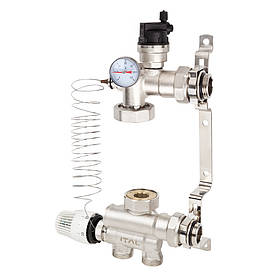 Насосно-змішувальний вузол для теплої підлоги ITAL MS1-C 1" x 1", нижне підключення