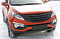Решітка радіатора Варіант 3 з сіткою металік KIA Sportage 2010-2013 р. в. Кіа Спортейдж, фото 4