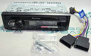 Магнітола Pioneer  MVH-S120 UB FM/USB/AUX/MP3/Android/знімна панель/червона підсв, фото 1