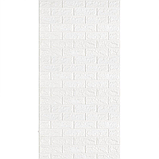 Самоклеюча 3D панель Біла цегла Матова в РУЛОНІ 3080x700x3мм, фото 6