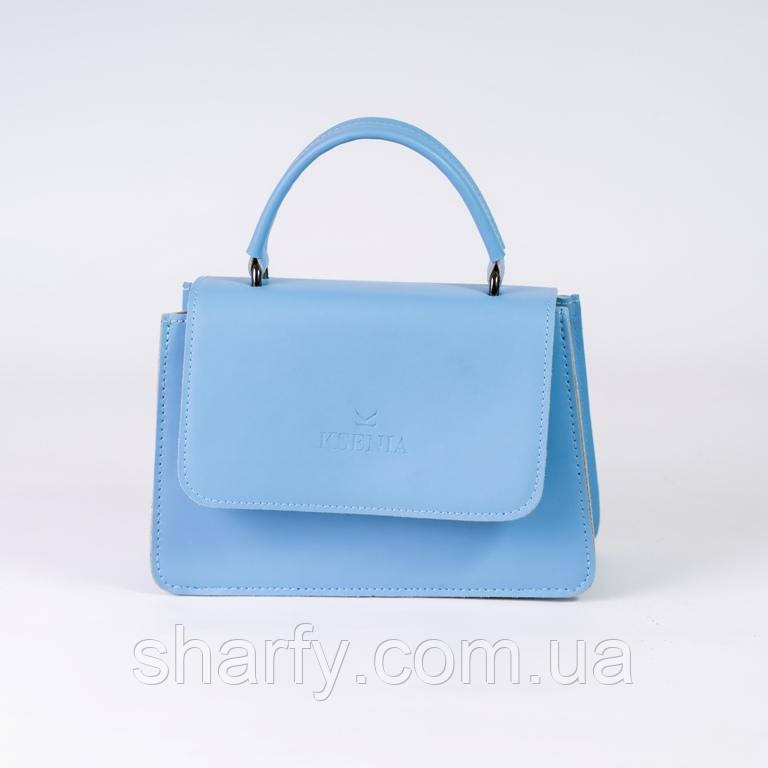 Жіноча сумка клатч портфель через плече у 5-и кольорах. Блакитний.