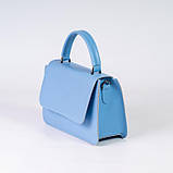 Жіноча сумка клатч портфель через плече у 5-и кольорах. Блакитний., фото 3