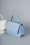 Жіноча сумка клатч портфель через плече у 5-и кольорах. Блакитний., фото 5