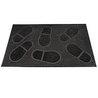 Килимок придверний гумовий 58 х 36,5 "Сліди" К-117