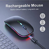 Bluetooth клавіатура з підсвіткою і мишка для планшетів і смартфонів, фото 5