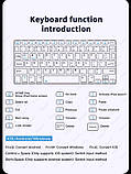 Bluetooth клавіатура з підсвіткою і мишка для планшетів і смартфонів, фото 8