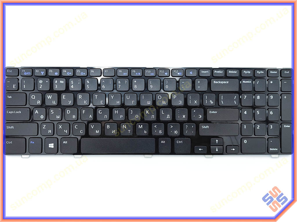 Клавиатура для DELL Inspiron 15 3521, 5421, 5521, 5535, 5537, 1316, 3537, Vostro 2521, 3531 ( RU Black с - фото 3 - id-p1549404919