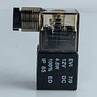 Котушка з роз'ємом для пневморозподільників 4V210, 4V310, 4V410, напруга 12V