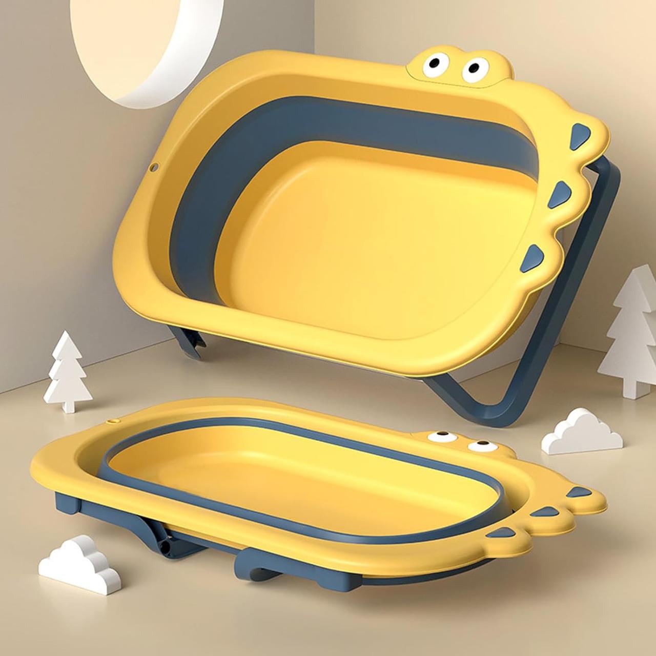 Ванна складна дитяча для купання EL Camino CROCO (довжина 80см) ME 1141 Yellow Жовта, фото 1