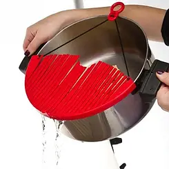 Універсальна накладка для зливу води кухонний силіконовий друшляк Better Strainer Expandable NN