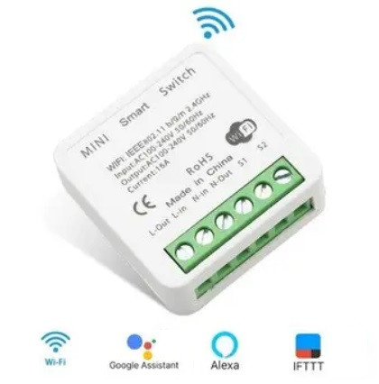Розумне реле Mini Smart Swith 16А з WiFi модулем Smart Home напруги 100-240В eWeLink