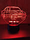 3d-світильник БМВ М5 Е34 BMW, 3д-нічник, кілька підсвіток (bluetooth), подарунок автоаматору, фото 2