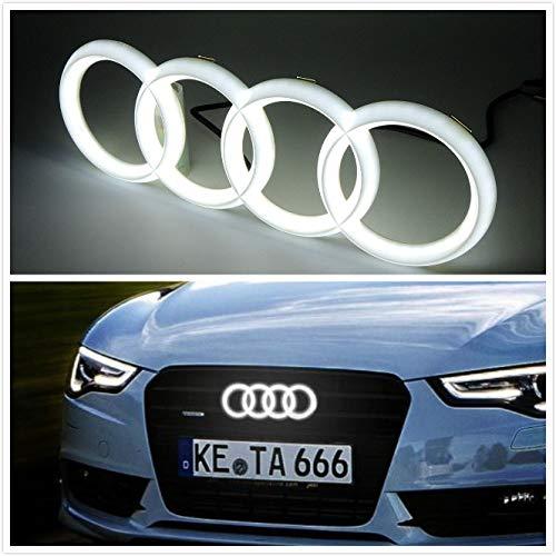 LED  AUDI Ауді Емблема ЛЕД емблема передня решітки радіатора  285 мм audi A4 (B9) A6(C7) А7 (C7) Q3 Q7 A8 колір хром