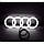 LED AUDI Ауді Емблема ЛЕД емблема задня кришки багажника 180 мм audi A3 A4 A5 A6 A7 колір хром, фото 3
