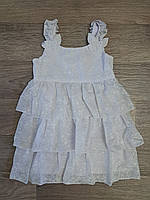 Белое Платье для девочки на 4 5 лет размер 110