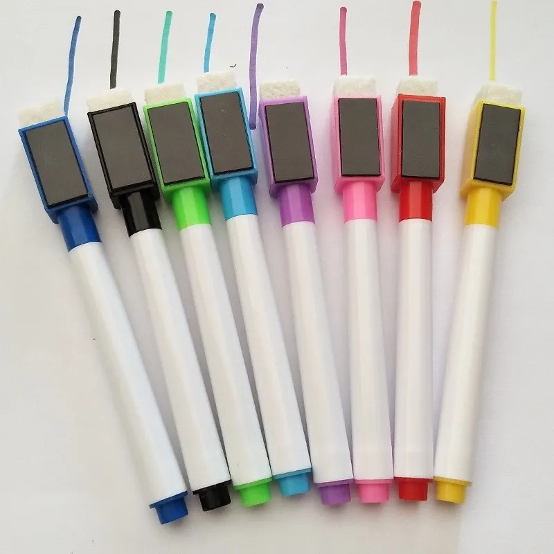 Набір кольорових маркерів 8шт для магнітної дошки з магнітом