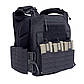 Плитоноска зі швидким скиданням чорна/black MOLLE бічні кишені комплект 1, фото 6