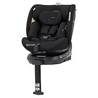 Автокрісло дитяче CARRELLO Octopus CRL-16002 Midnight Black i-Size 40-150см ISOFIX, поворот, опор.стійка, чорне