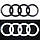 LED  AUDI Ауді Емблема ЛЕД емблема передня решітки радіатора 273 мм audi A3 A4 A5 A6 A7 колір чорний глянець, фото 7