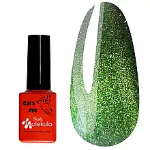 Гель-лак MOLEKULA Flash DRAGON EYES №DE02 світловідбивне Око Дракона зелене 6 мл
