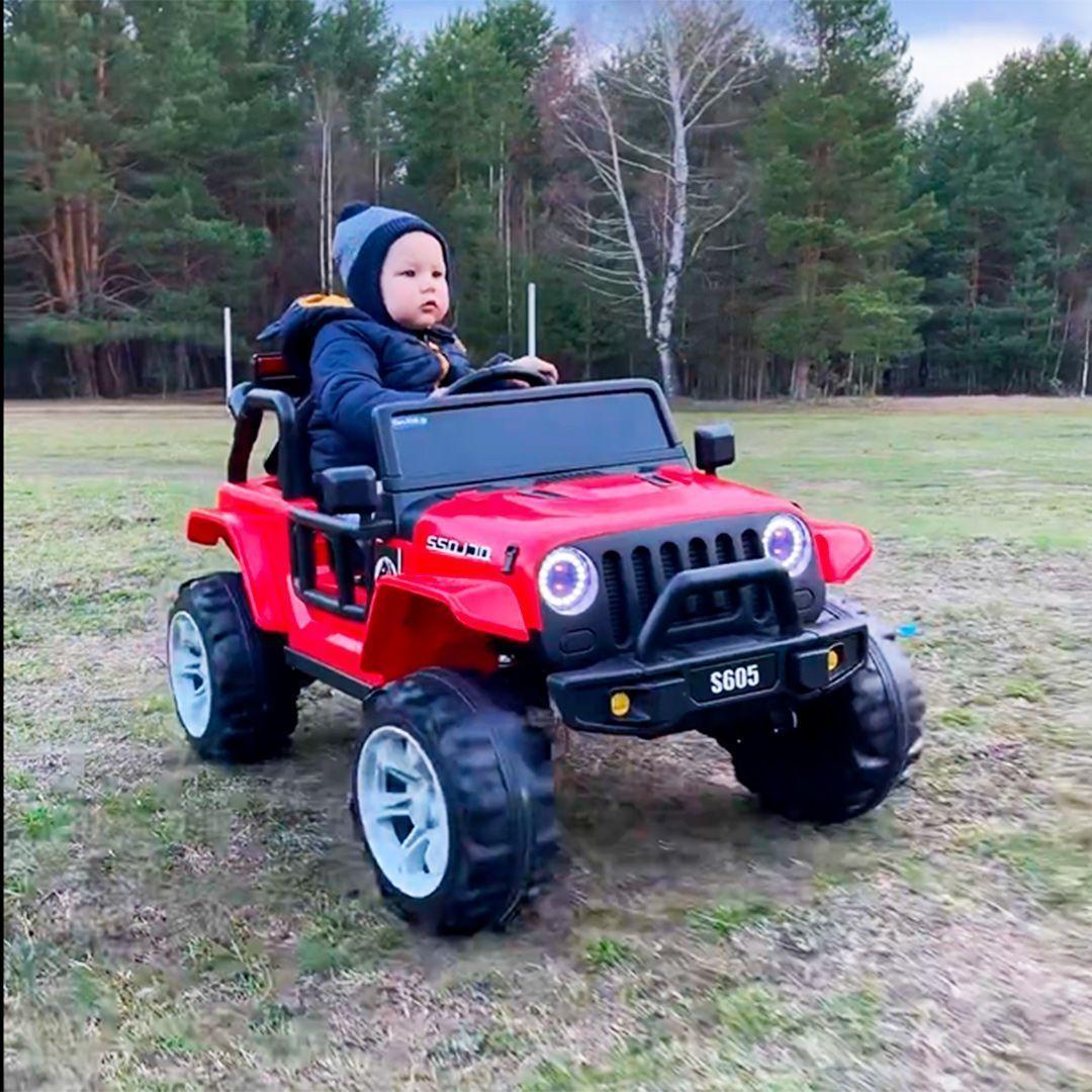 Дитячий електромобіль джип Jeep Wrangler M 4282EBLR-3 (MP3, USB, мотори 2x25W, акум.12V10AH)