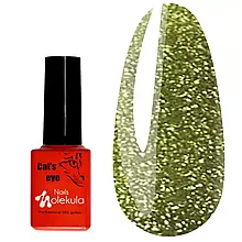 Гель-лак MOLEKULA Flash DRAGON EYES №DE06 світловідбиваючий Око Дракона салатовий