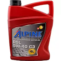 Автомобильное моторное масло Alpine RSL C3 5W-40 (RSL LA) 4л