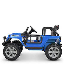 Дитячий електромобіль джип Jeep Wrangler M 4282EBLR-4 (MP3, USB, мотори 2x25W, акум.12V10AH), фото 6