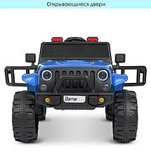 Дитячий електромобіль джип Jeep Wrangler M 4282EBLR-4 (MP3, USB, мотори 2x25W, акум.12V10AH), фото 5